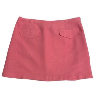 H&M Divided Pink Women's Linen Mini Skirt Barbie Core Size Size XS